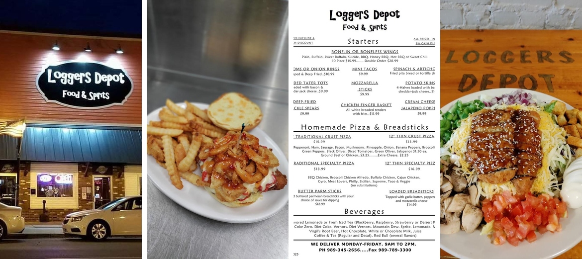 Logger's Depot Menu