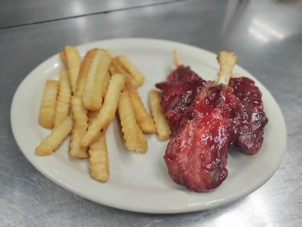 Kansas City Pork Shanks and Fries